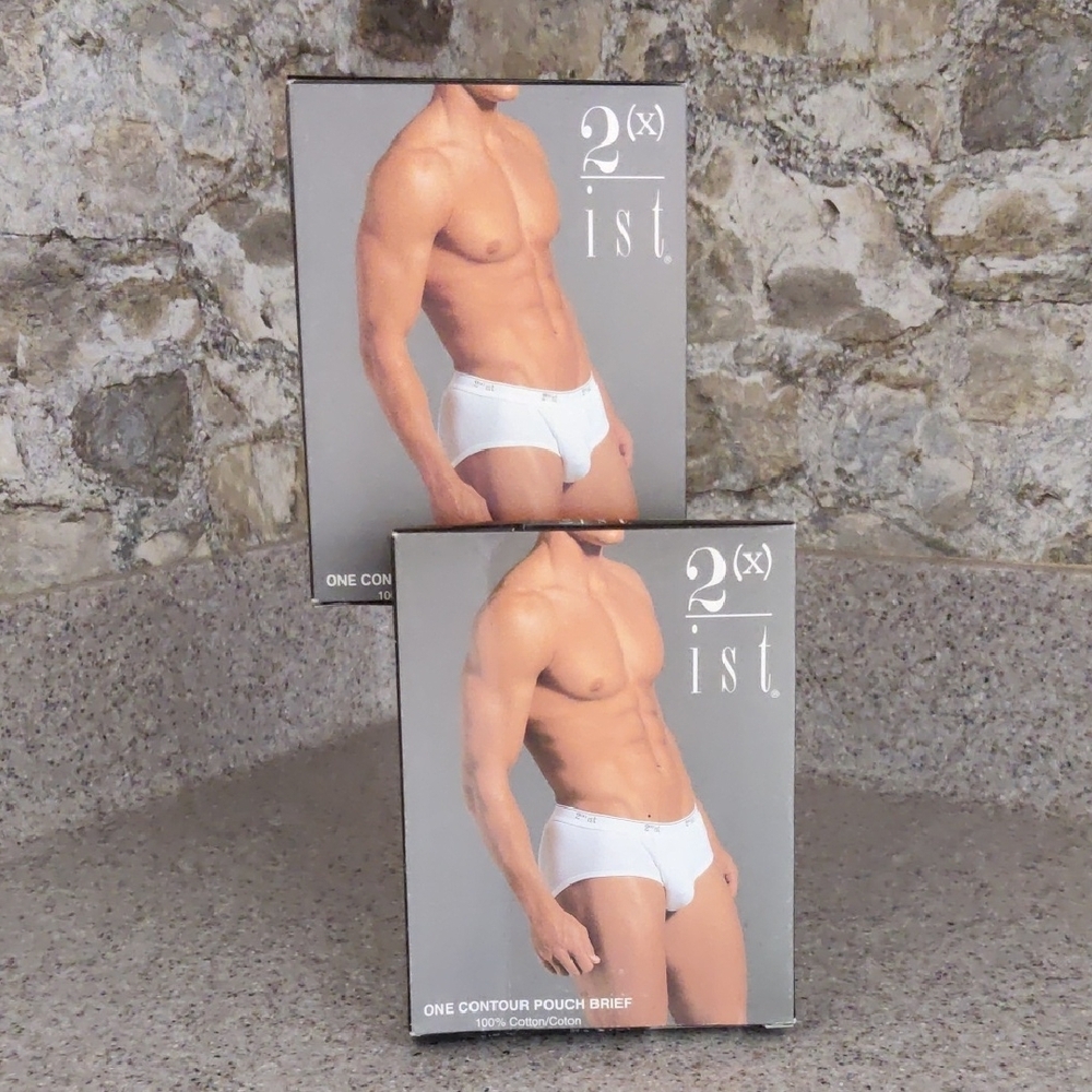 TWO UNITS - 2xist White Classic Briefs Underwear
